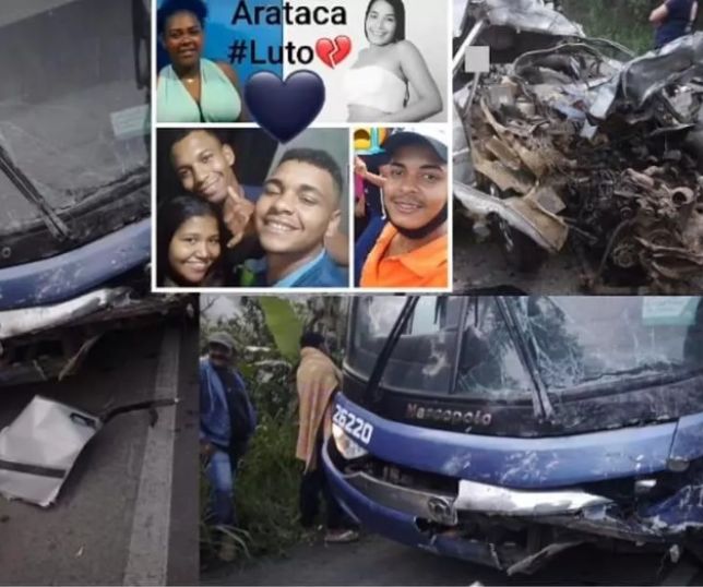 Notícias IMAGENS FORTES Acidente envolvendo ônibus que saiu de